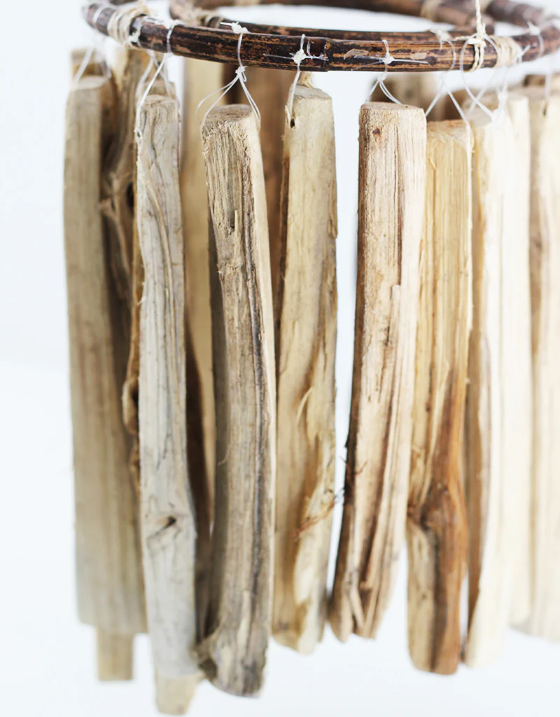 Chandelier Wind Chime- Driftwood, Natural, 22 cm Height, 16 cm width - Image 4