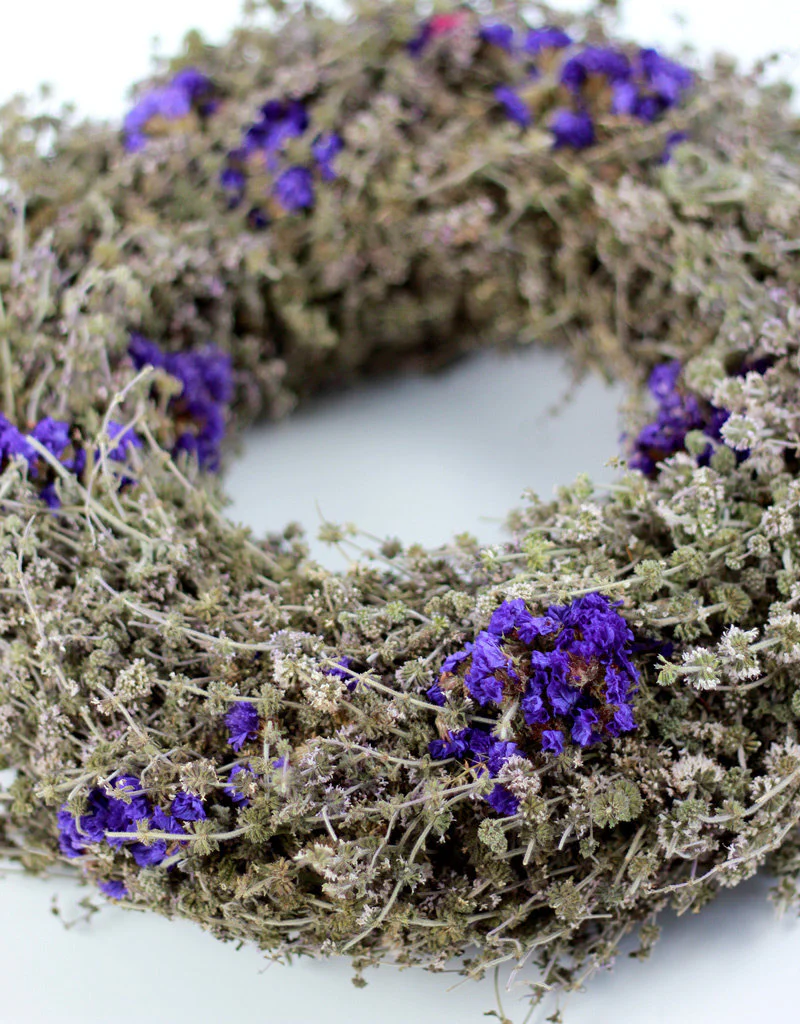 Dried Wreath - Jewel Blue, 35 cm - Image 2
