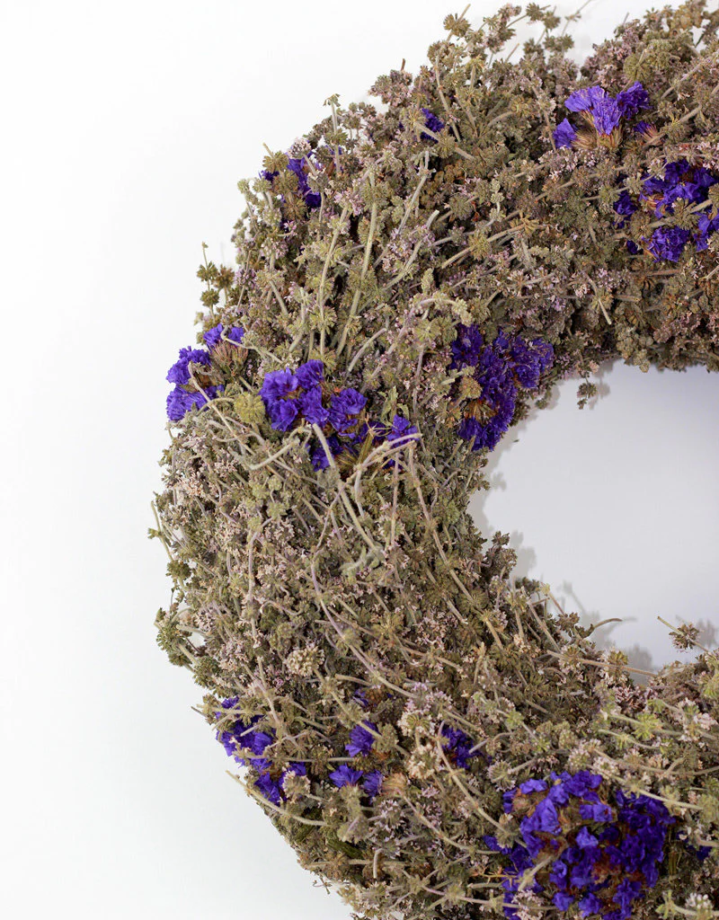 Dried Wreath - Jewel Blue, 35 cm - Image 5