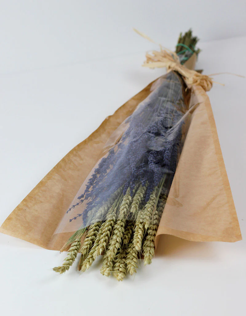 A Dried Bouquet - Triticum, Lavender Selection, 55 cm - Image 3