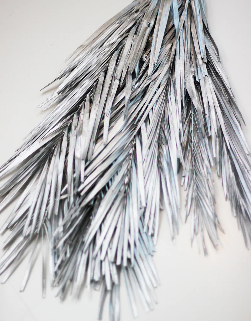 Dried Palm Leaf - Silver Bunch, 10 stems, 60cm
