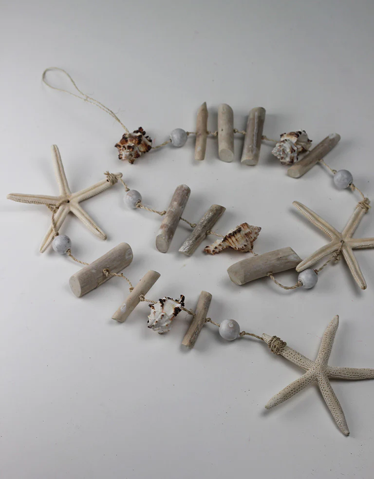 Hanging Garland - Beach Star, Natural, 130 cm Height