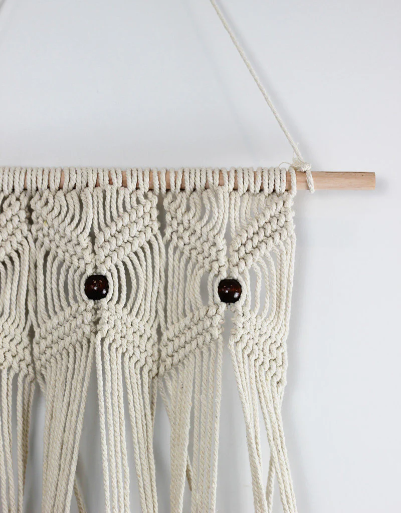 Boho Macrame Hanging Planter with triple terracotta pots, 85 cm - Image 4