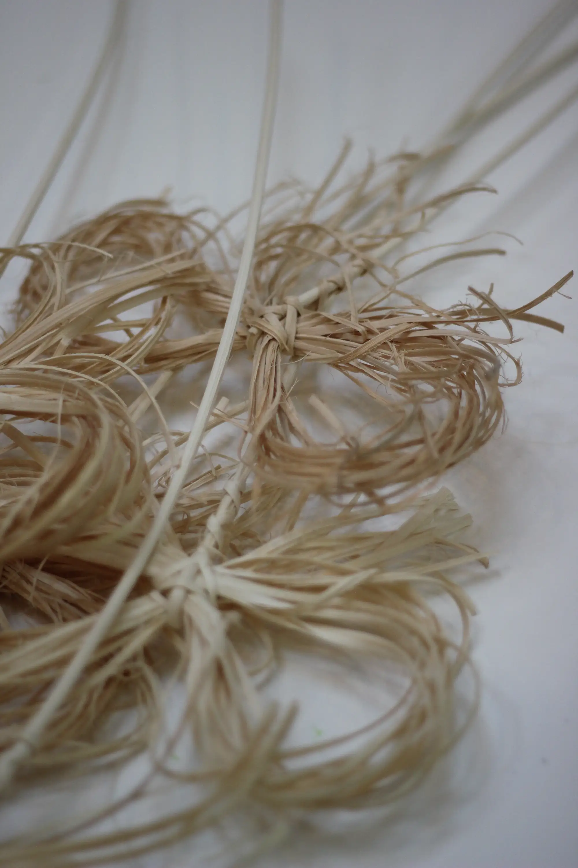 Raffia Bow on Stick Bleached White 60CM (5-pieces) - Image 3