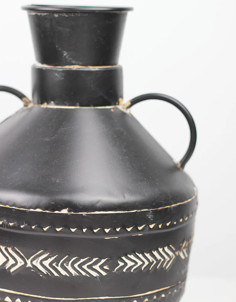 Vase Battambang - Antique Black, 35 cm height, 10 cm neck opening - Image 3