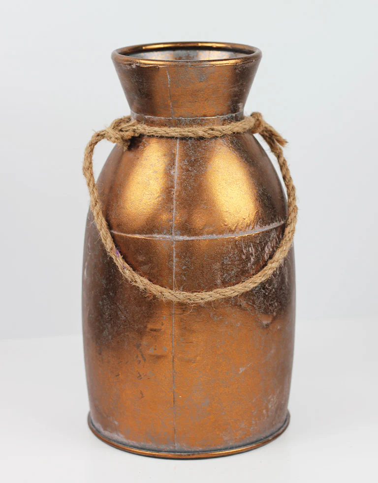 Vase Sack Gingda - Large, Copper, 40 cm height, 14 cm neck opening