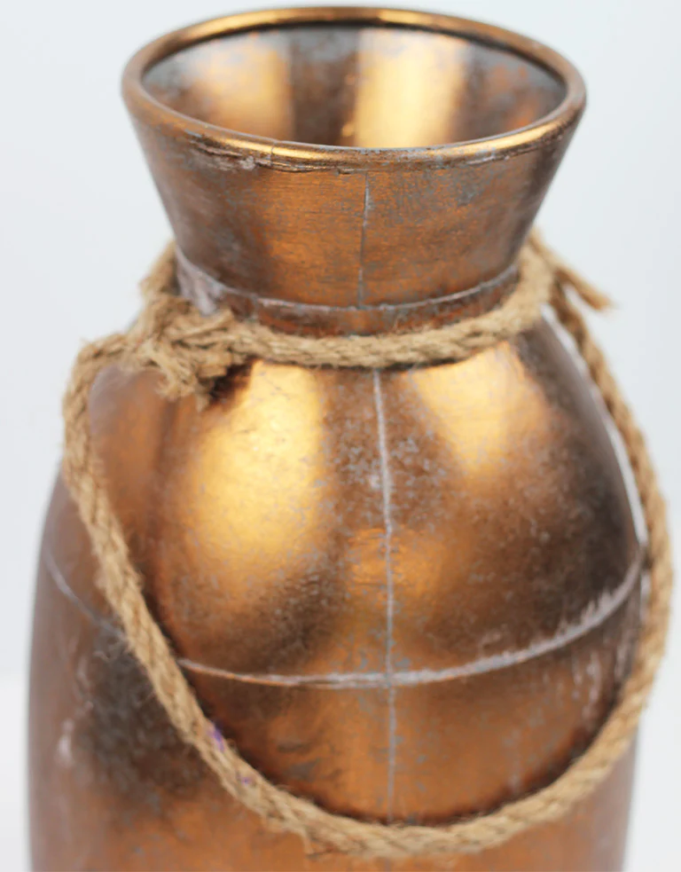 Vase Sack Gingda - Large, Copper, 40 cm height, 14 cm neck opening - Image 2