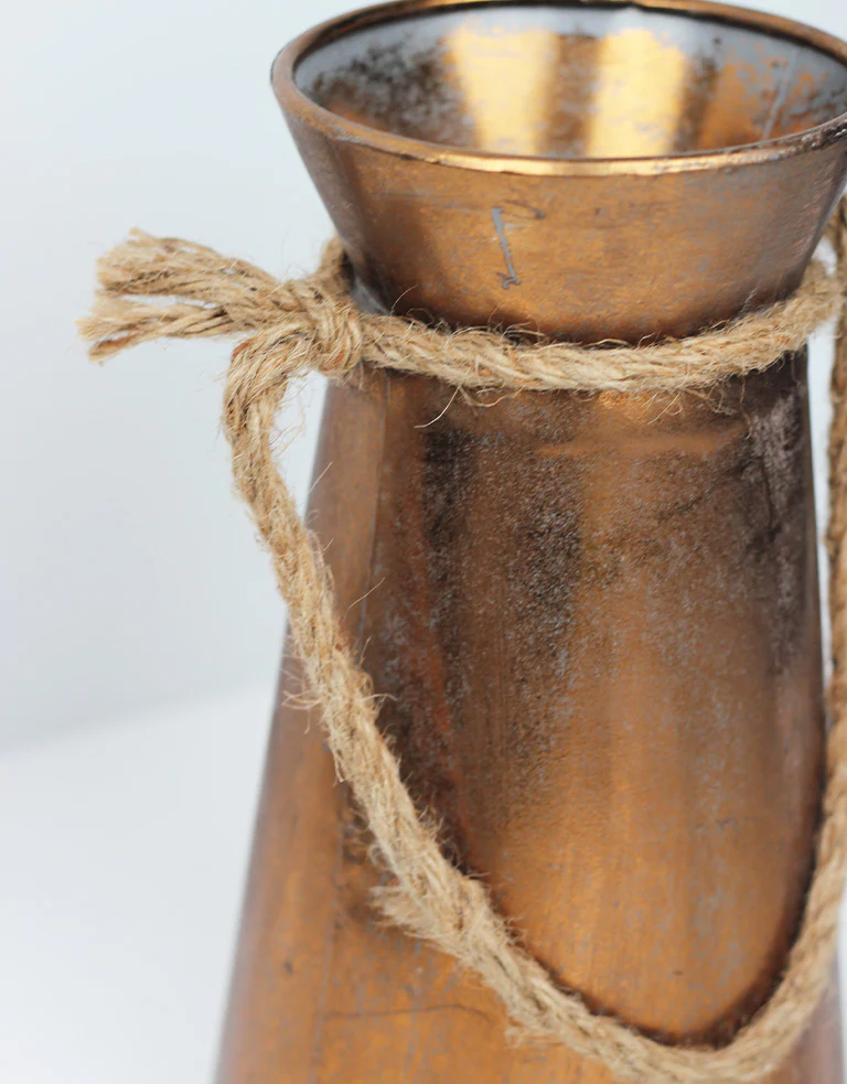 Vase Sack Gingda - Medium, Copper, 28 cm height, 12 cm neck opening - Image 3