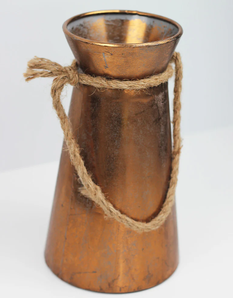 Vase Sack Gingda - Medium, Copper, 28 cm height, 12 cm neck opening - Image 4