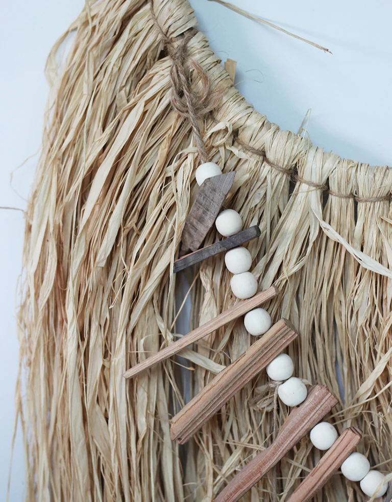 Wall Hanging - Necklace Boho Capri, Natural, 80 cm Height, 50 cm Width - Image 4